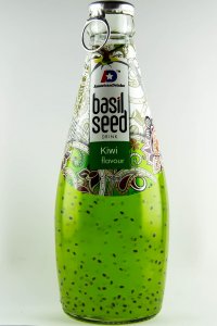 Kiwi flavor Basil Seed Jedná se o nealkoholický nápoj s bazalkovými semínky s příchutí kiwi. Dovoz Vietnam. 