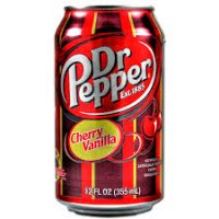 Dr Pepper Cherry Vanilla  Originální chuť, dovoz z USA. UPOZORNĚNÍ: Toto zboží může být dočasně vyprodané. O aktuální možnosti odběru se prosím informujte na tel. +420 725 452 600 nebo e-mail borro@seznam.cz 