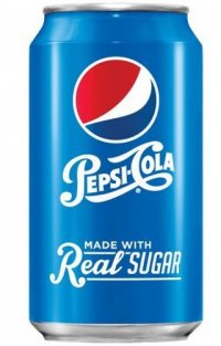 Pepsi Real Sugar  Originální chuť, dovoz z USA. UPOZORNĚNÍ: Toto zboží může být dočasně vyprodané. O aktuální možnosti odběru se prosím informujte na tel. +420 725 452 600 nebo e-mail borro@seznam.cz 